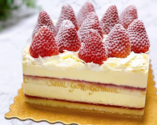 White Chocolate Strawberry Cake (白朱古力草莓蛋糕) [6in]